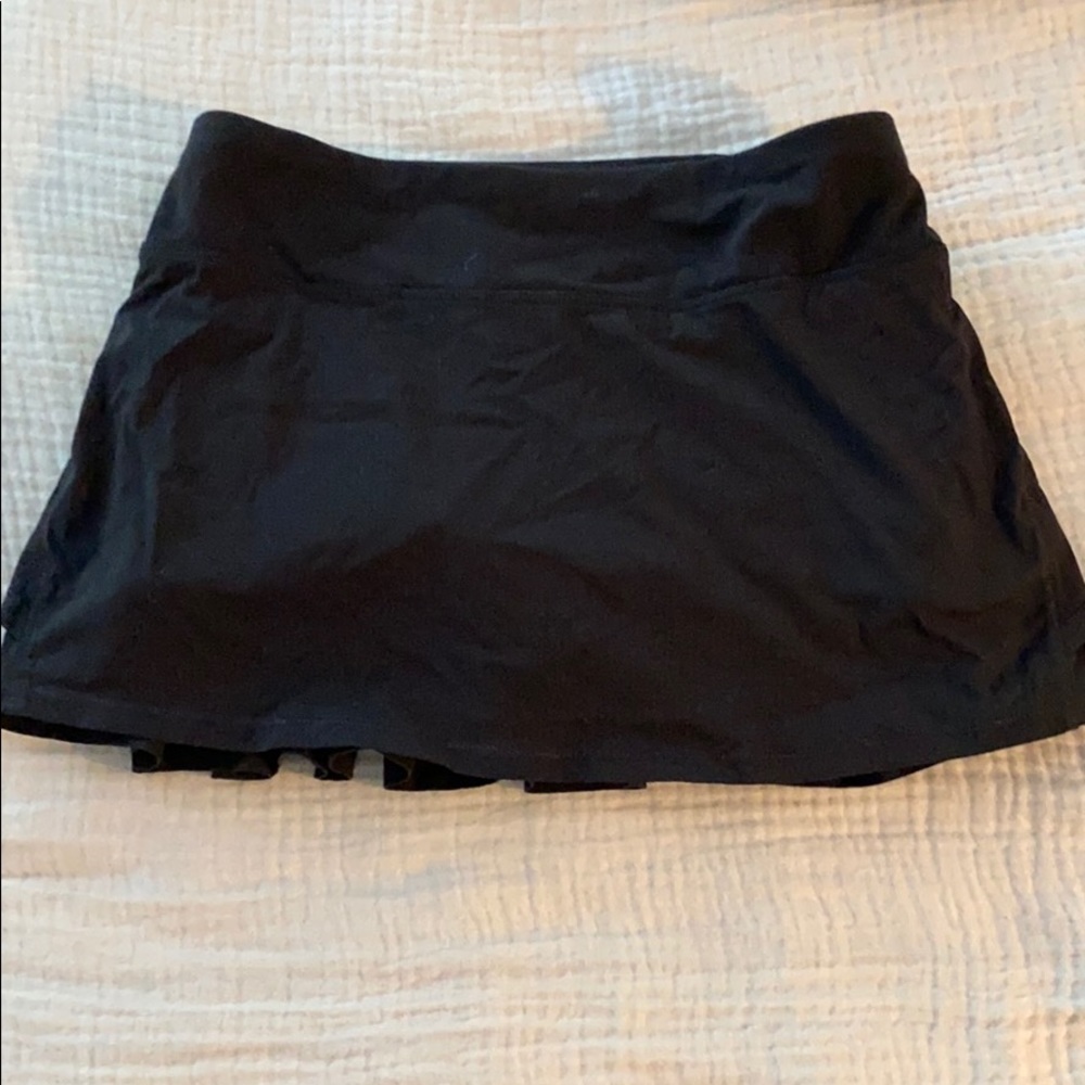 EUC Ivivva size 10 black tennis skirt